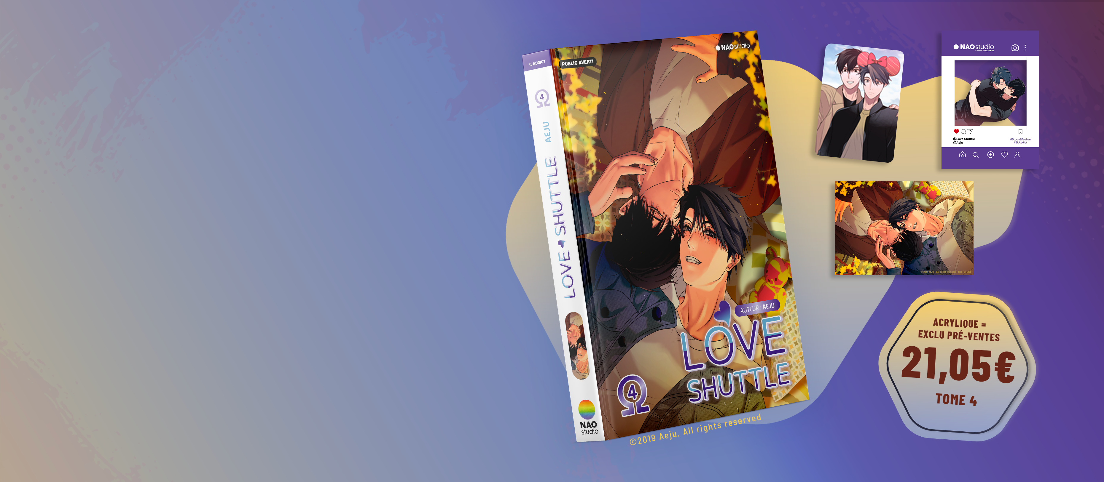 Love Shuttle – Tome 4 | Édition limitée avec plaque acrylique offerte